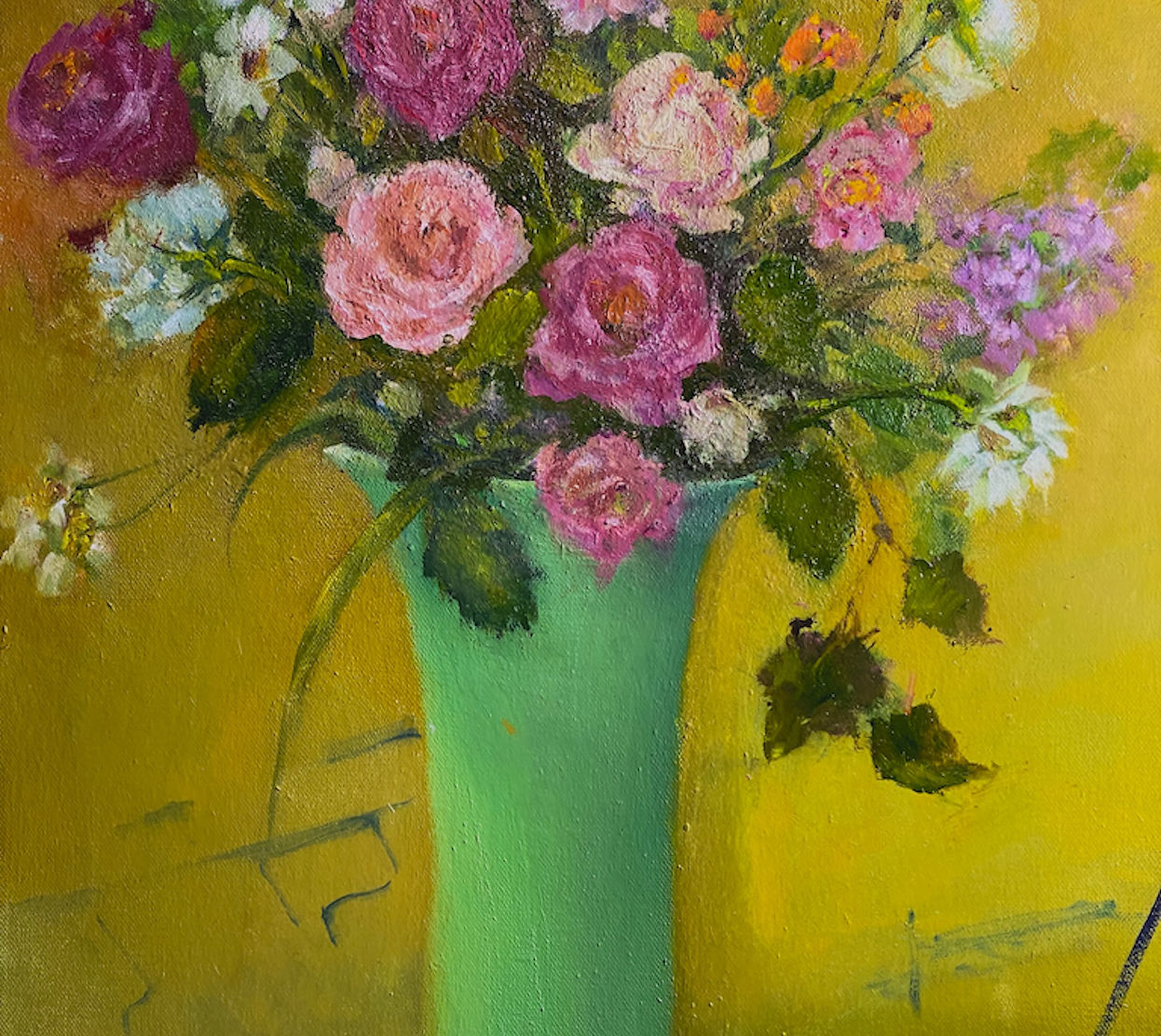 Hudson Valley landscape by Kate Hoekstra — oil on canvas.