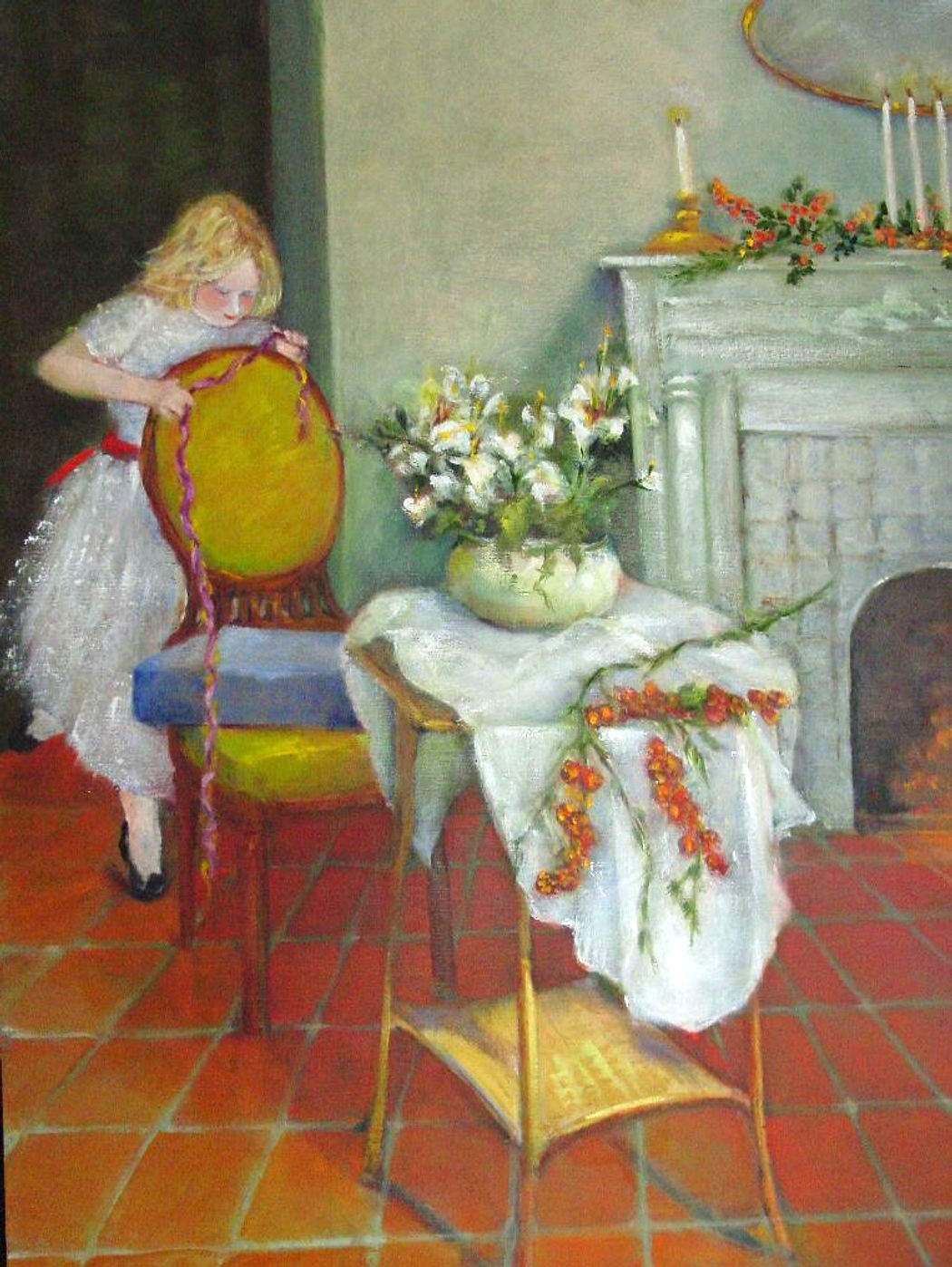 The Present by Kate Hoekstra — oil on canvas, 18 by 24 inches.